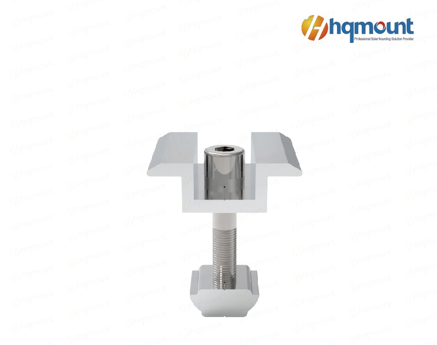 SGS Grounding Solar Panel Mounting Fixed Mid Clamp for Solar System