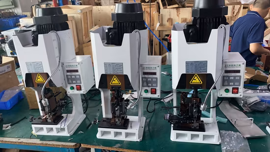 터미널 압착 애플리케이터의 음소거 와이어 터미널 압착 기계 와이어 케이블 터미널 프레스 기계